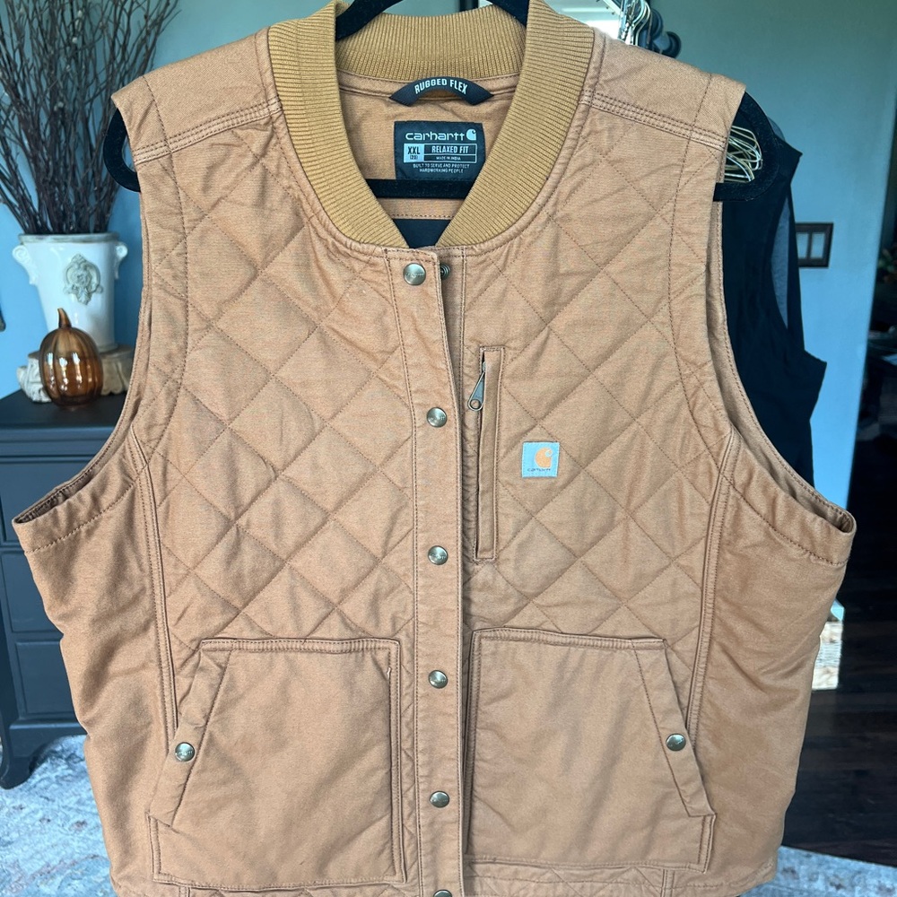 Carhartt Tan Quilted Vest